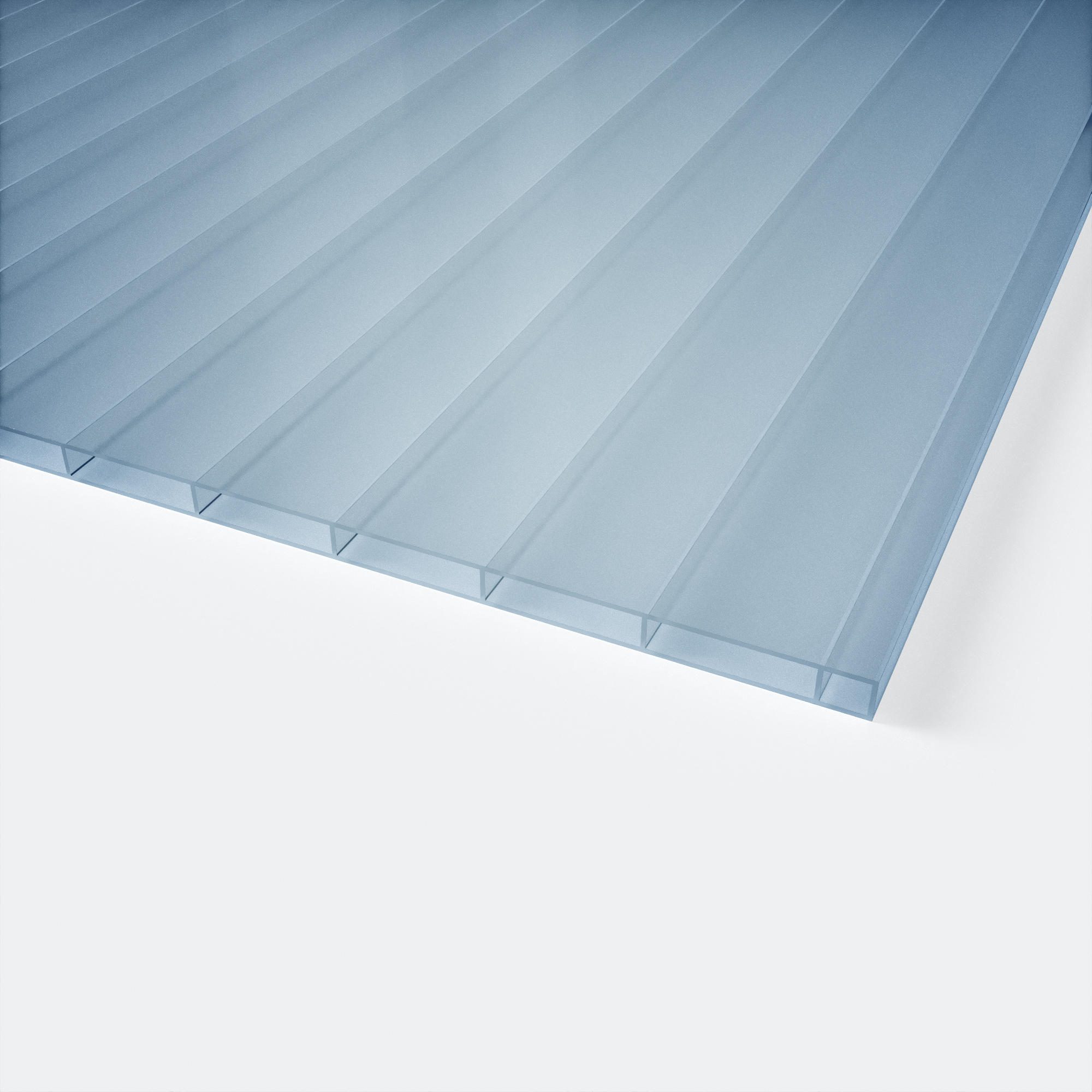 PLEXIGLAS® Heatstop Stegplatte SDP 2.000 x 980 x 16 mm Cool Blue WZ030
