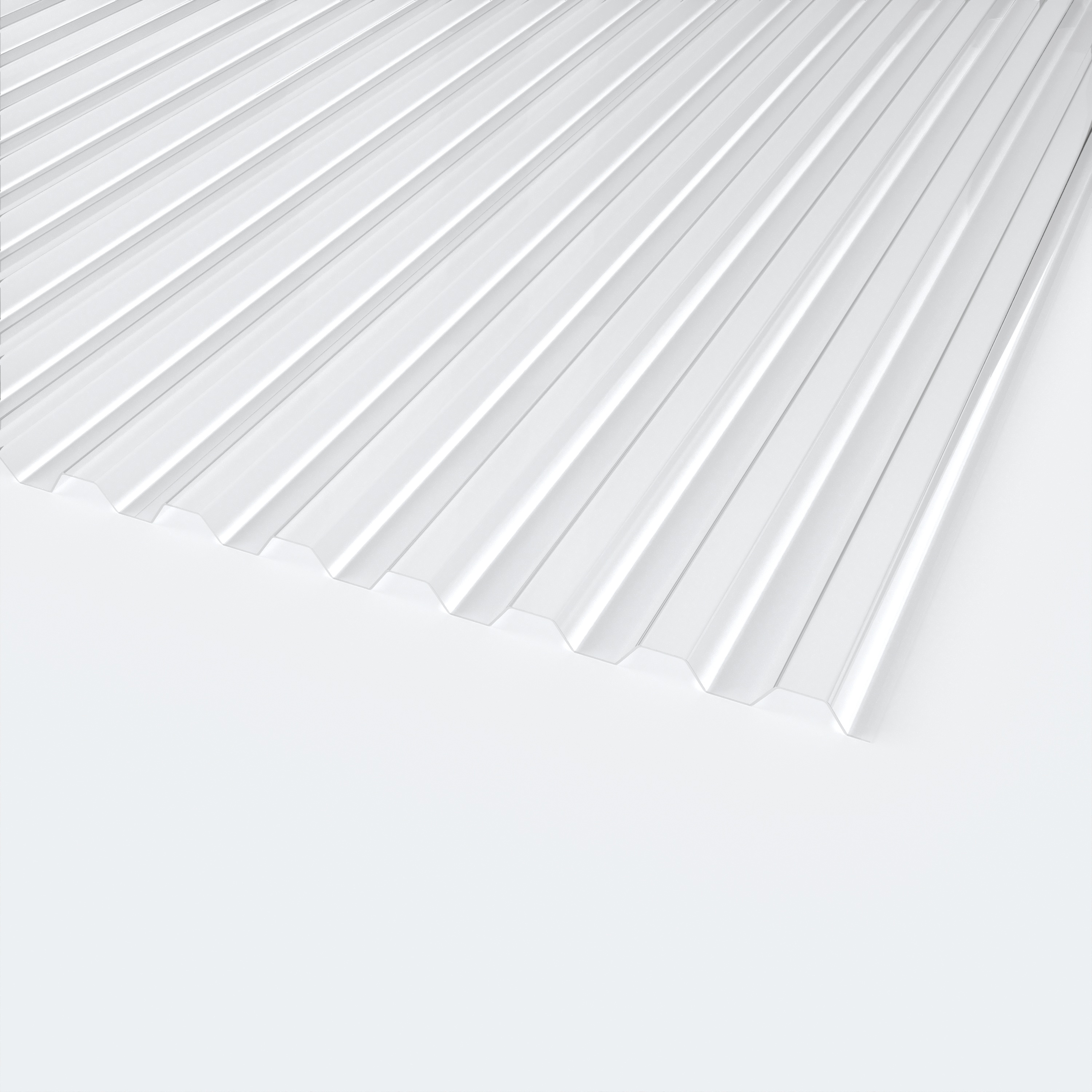 PLEXIGLAS® Resist Trapez-Wellplatte 76/18 4.000 x 1.045 x 1,8 mm farblos 0R005